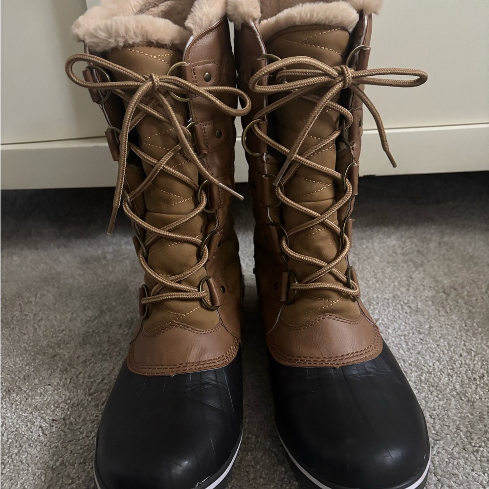 Jambu Jbu Lorna Brown Winter Pac Boots Faux Fur Womens 9M Excellent